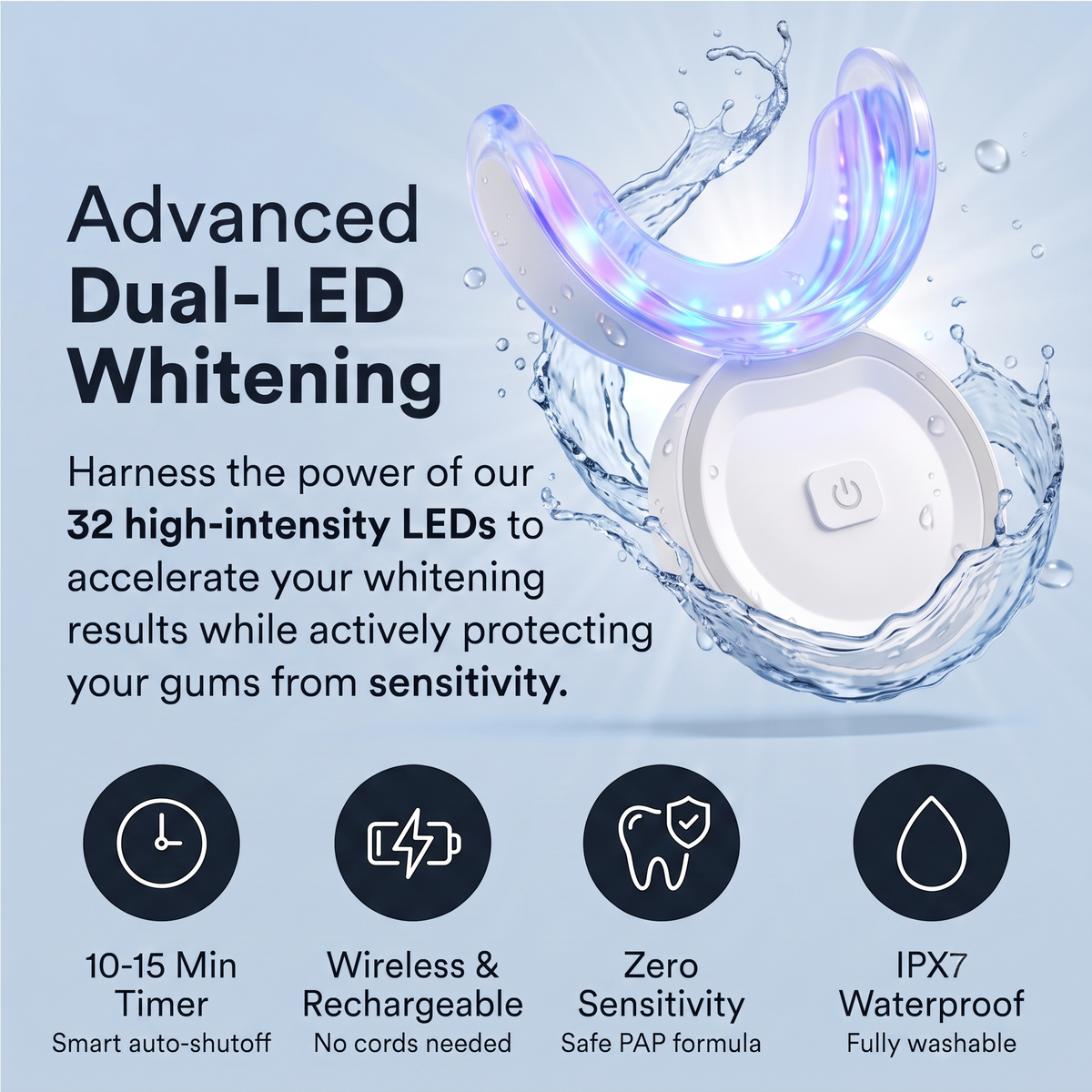 Advanced Dual-LED Teeth Whitening Kit