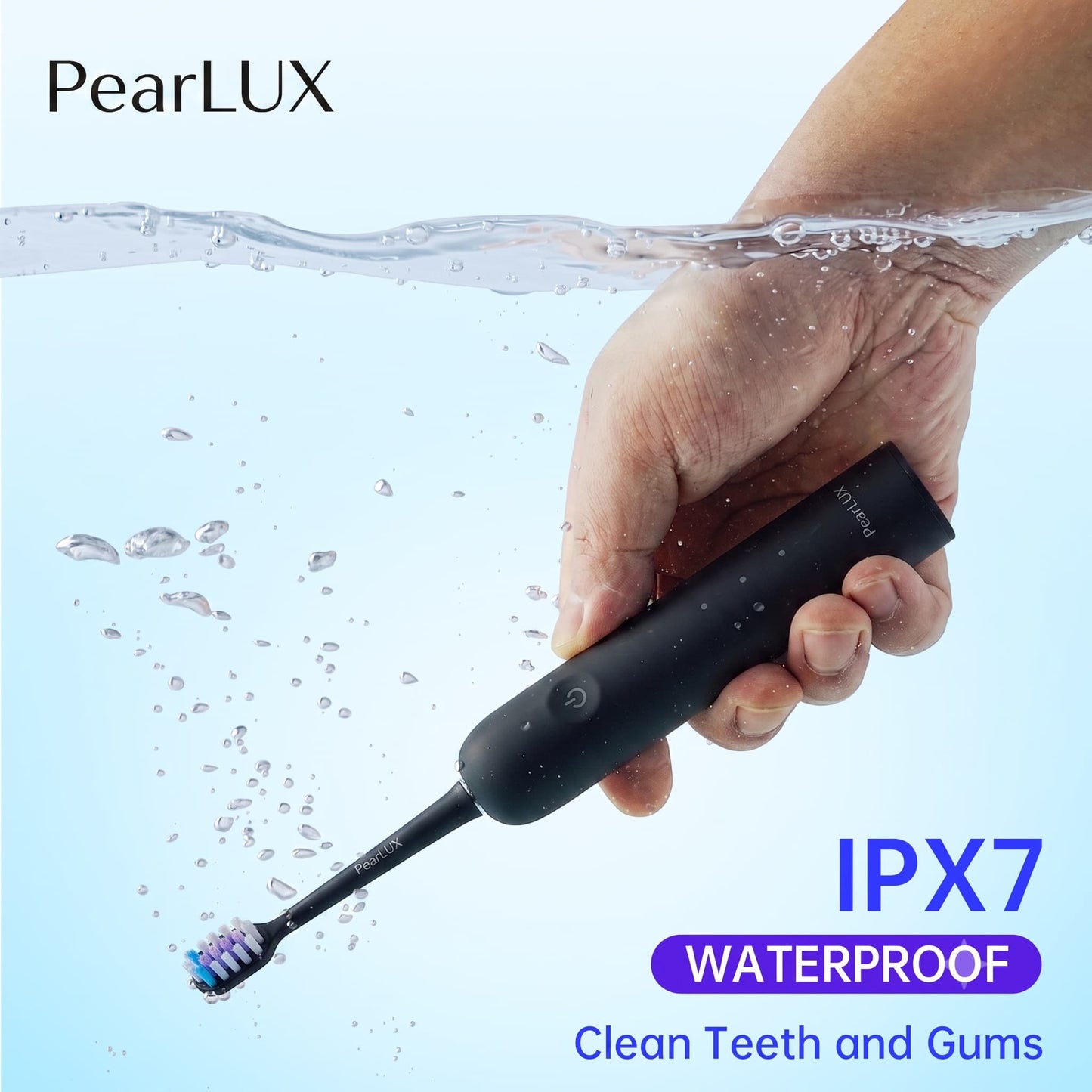 Black Oscillation IPX7 Schallzahnbürste